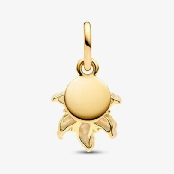 NWT Pandora Disney Tangled Sundrop Flower Glow-in-the-dark Charm - Picture 2 of 6